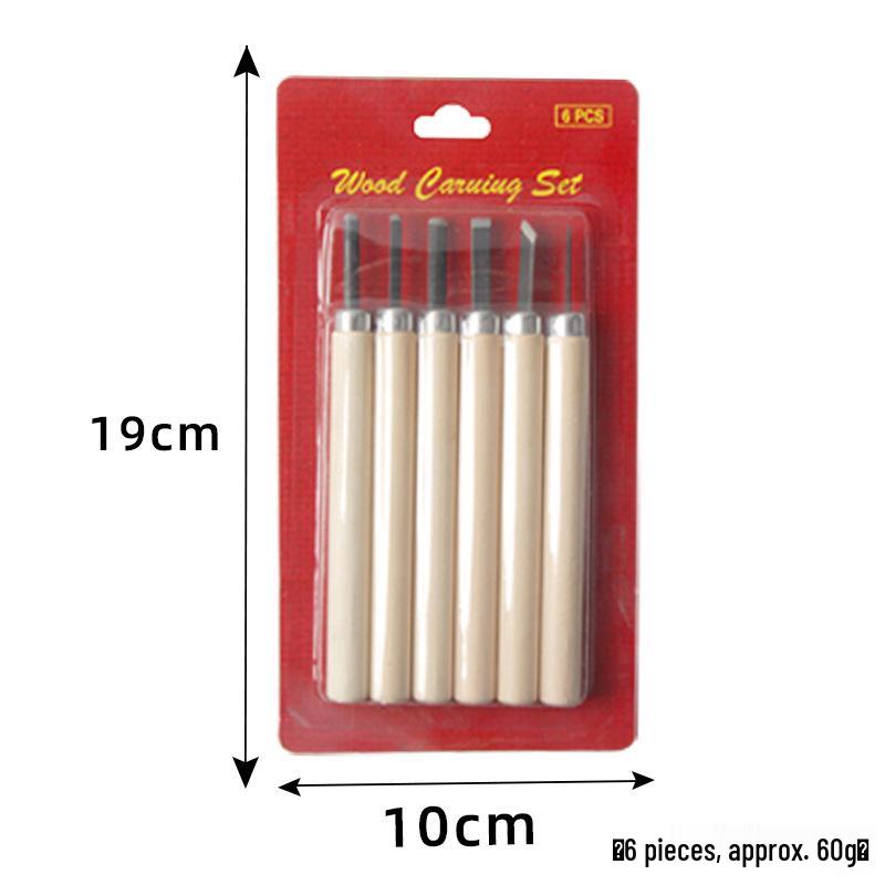 Wood Carving Knife Set: 12-piece Manual Craft Tools for Woodworking & Rubber Stamp Carving