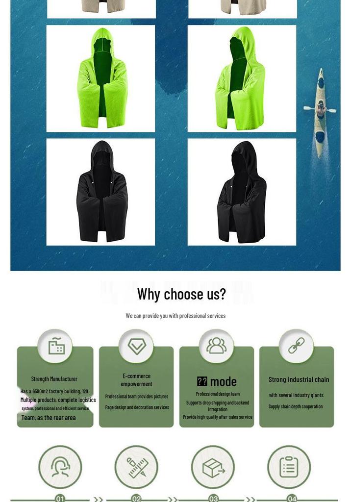 Outdoor Sports Cooling Sun Protection Quick-Dry Towel Cape