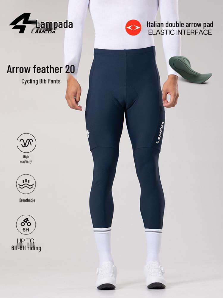 Флисовые велоштаны Lanpada Arrow Feather, 5-15°C, с карманами, мужская теплая велоэкипировка для осени/зимы Medium темно-серого