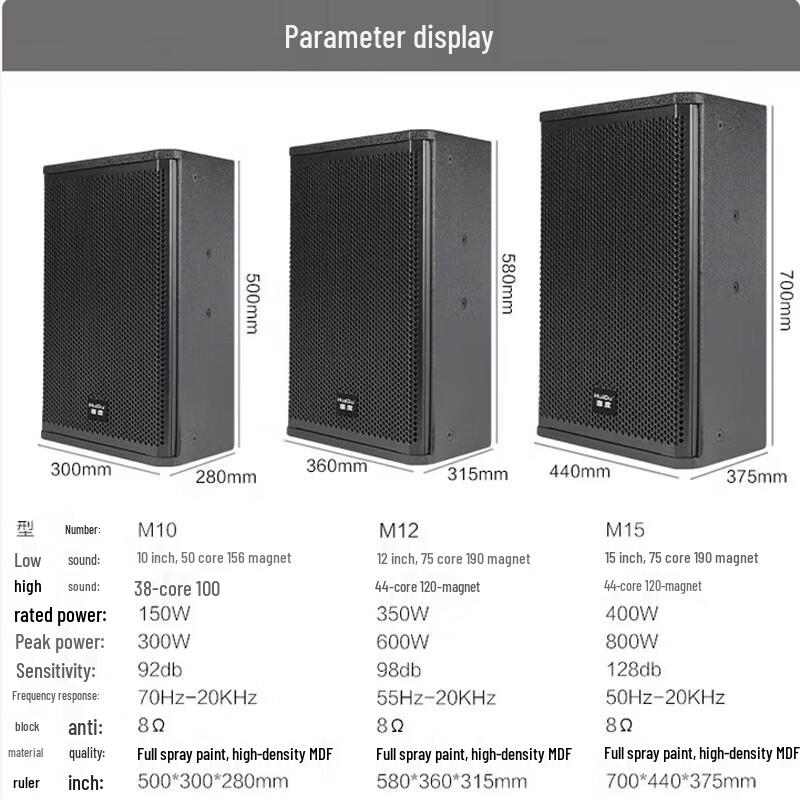 Huidu M10 Professional Stage Monitor Speaker