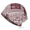 Soft printed thin cotton men's and women's headgear hip hop hipster fashion pullover hat scarf cover dual-purpose hat