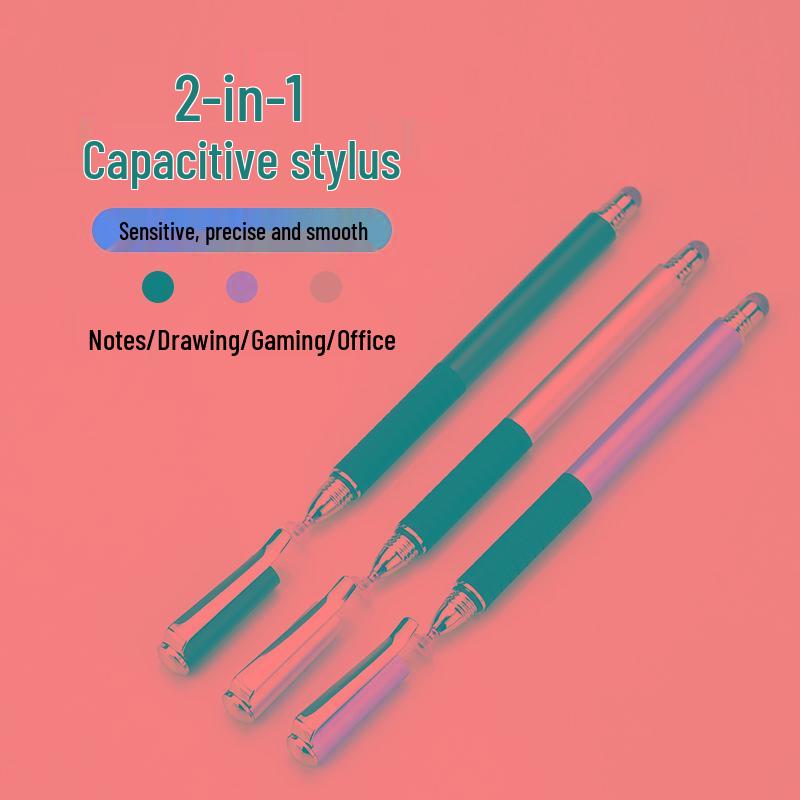 Ollymurs 2-in-1 Disk Tip & Cloth Head Capacitive Stylus Pen