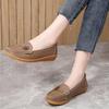 Scarpe Basse da Donna Mocassini Scarpe da Guida in Pelle Mocassini Floreale Casual Slip-on Estive Scarpe da Infermiera per Madre Taglie Grandi
