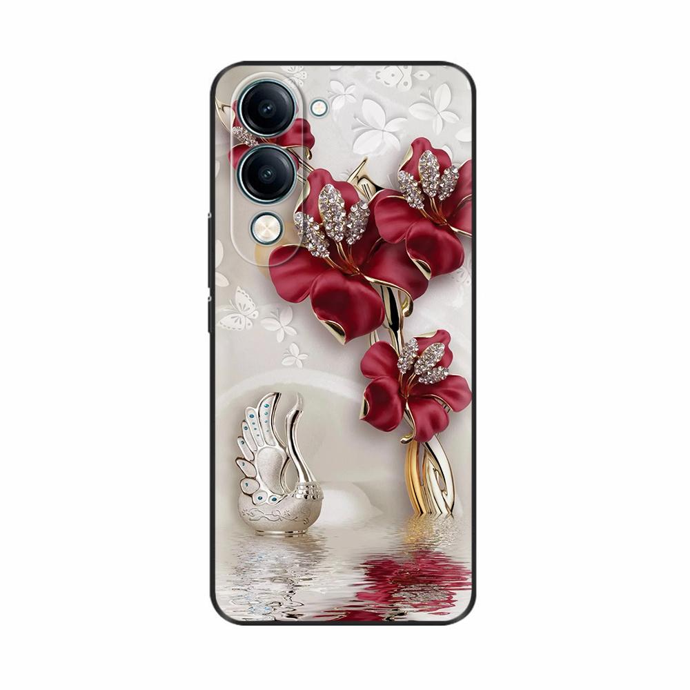 Für Vivo Y19 Handyhülle Modische Designmuster Weiche TPU-Silikon-Rückabdeckung Für Vivo Y19 5G V2432 Handyhüllen Schutzhüllen