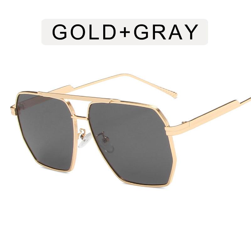 European American Style Sunglasses Women Square Shape Metal Frame Sun Glasses Women Driving Sunglass Male Female