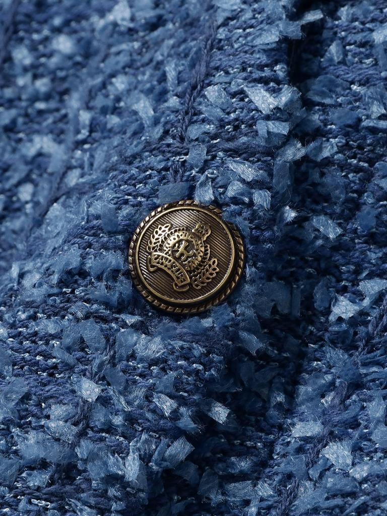 B:MING LIFE STORE by BEAMS S/S Knit Vest, Tweed Knit Vest, 25SS, Women's, Blue, Free Size