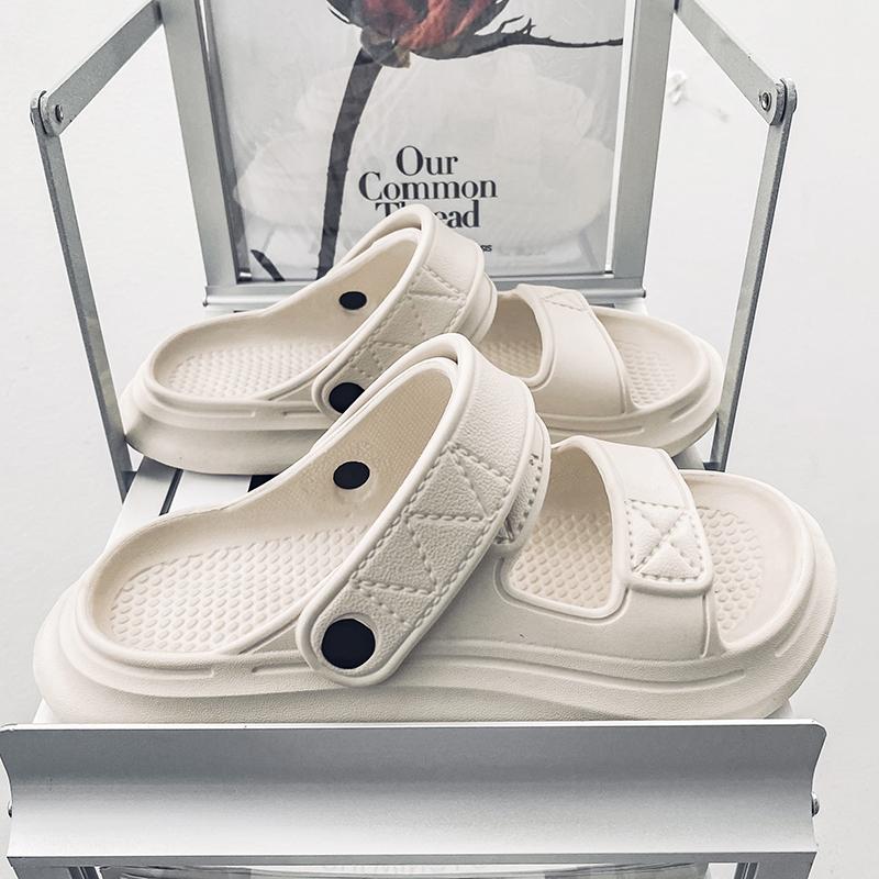 Fashion Slippers for Men, Summer Outer Wear, Non-Slip, Anti-Odor, Thick-Soled Sandals, Men's Summer Outdoor Dual-Use Beach Sandals