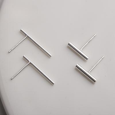 Korejský nový styl náušnic s jednou linií pro ženy Jednoduchý styl Jednoduché geometrické náušnice Mini temperamentní náušnice Trendy