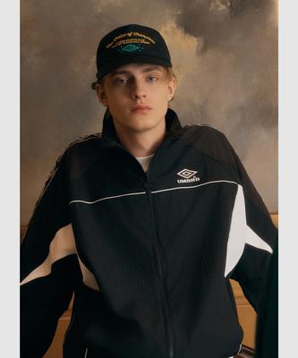 UMBRO Letter Graphic Flat Brim Cap Black Ur123Ccp31