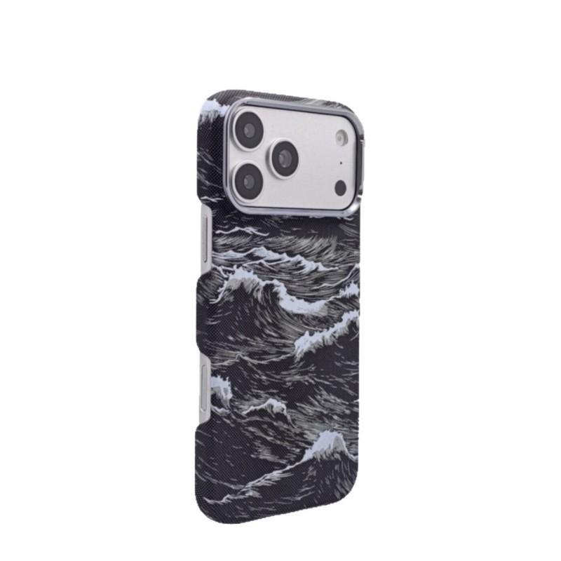 Magnetic Wave PC Case IPhone 18 Pro Max 17 16 Series Semi-Transparent Hard Shell Shockproof Anti-Fingerprint