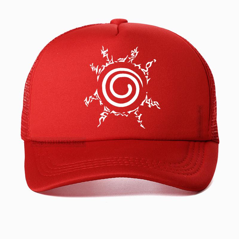 Anime Hokage Uzumaki NARUTO Kurama Kyuubi Cosplay Hat Kyuubi Kurama Gossip Seal Baseball Cap Summer Unisex Mesh Net Caps