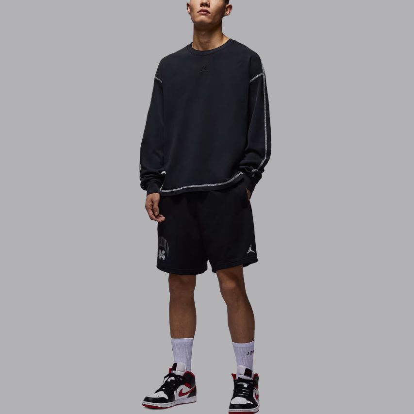 Jordan Flight Year Of The Horse Limited Edition Cny New Year Soft Simple Long Sleeve T-Shirt Men Tops Black IF1830-010