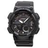 [Casio] Casio World Time Analog-Digital Quartz Watch AEQ-110W-1BV Men's Black Reverse LCD Black