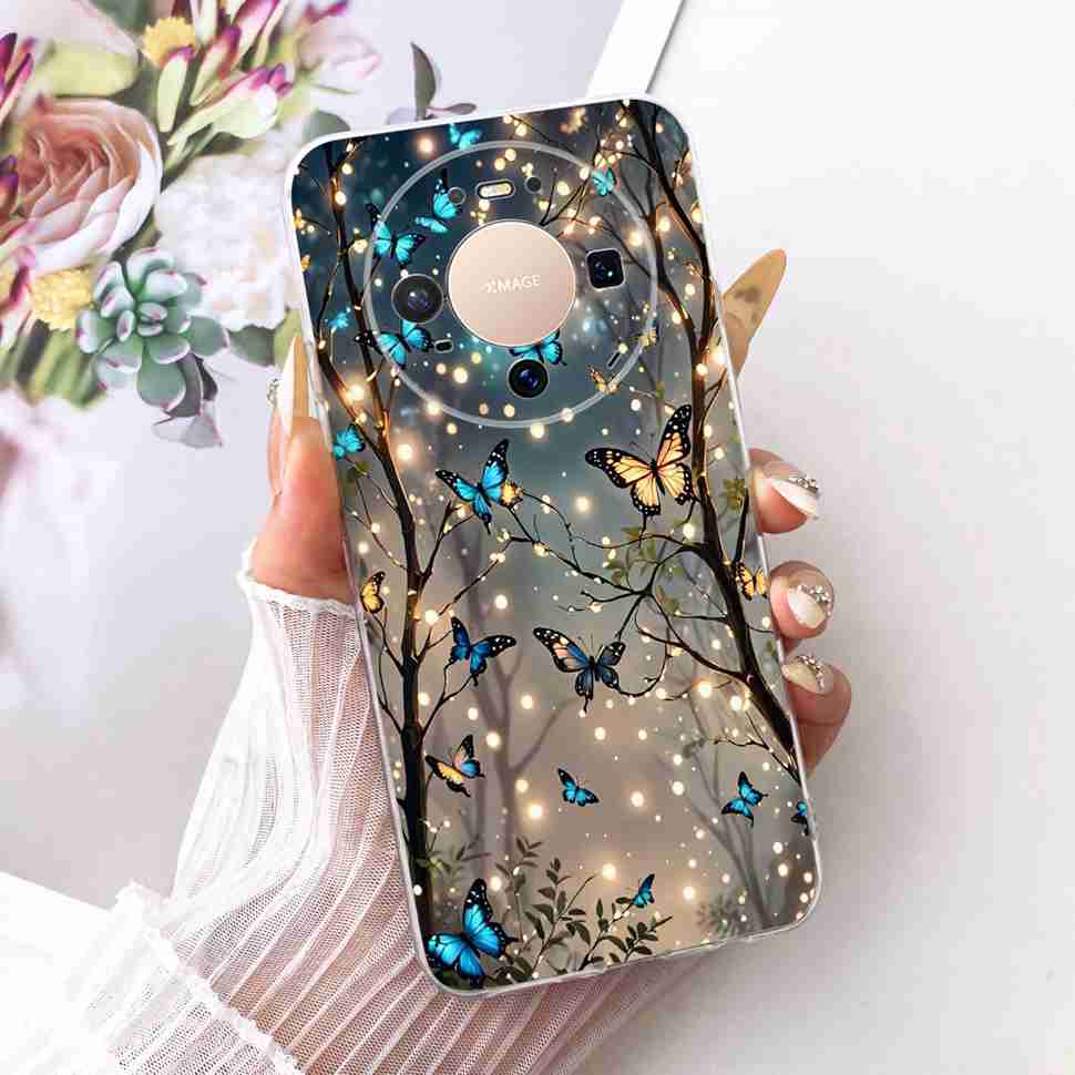 For Huawei Mate 80 5G 2025 Case VYG-AL00 Soft Silicone Sweet Heart Painted Cover Case For Huawei Mate80 Mate 80 TPU Fundas