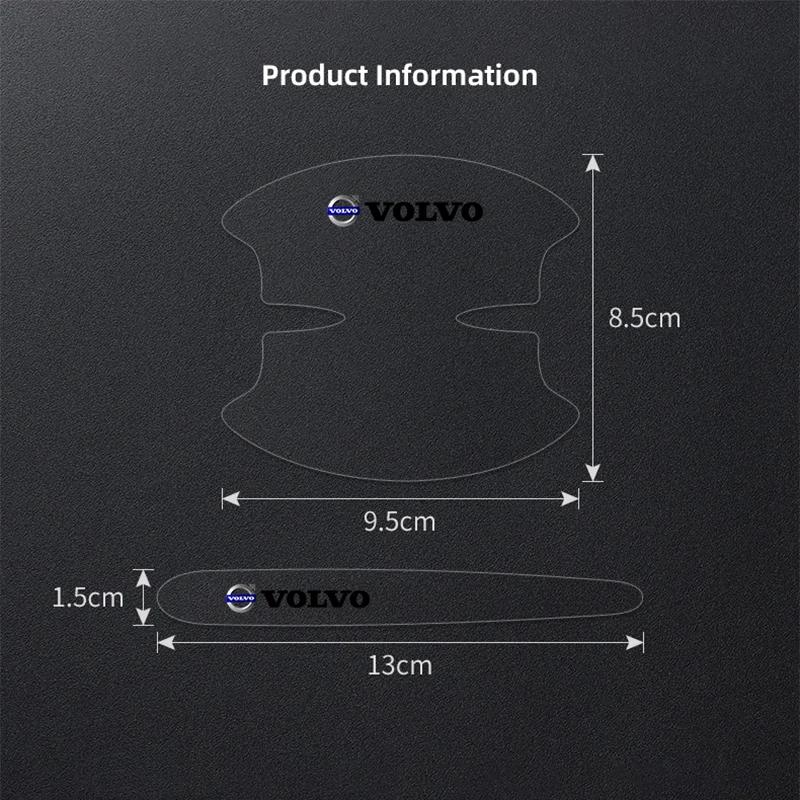Car Door Handle Anti-Scratch Film Rubber Sticker For Volvo Xc60 Xc90 V40 V60 S60 V50 V90 S80 C40 XC40 V70 XC70 C30