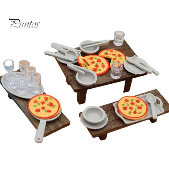 

1 комплект кукольного домика, реалистичный декоративный пластиковый миниатюрный обеденный стол, скамейка для пикника, игровой домик, игрушка для микропейзажа Sets