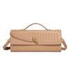 Specialized In Niche Woven One-Shoulder Baguette Bags, Fashionable Portable And Horizontal Clutch Bags, Versatile Women'S Oblique Span Bags