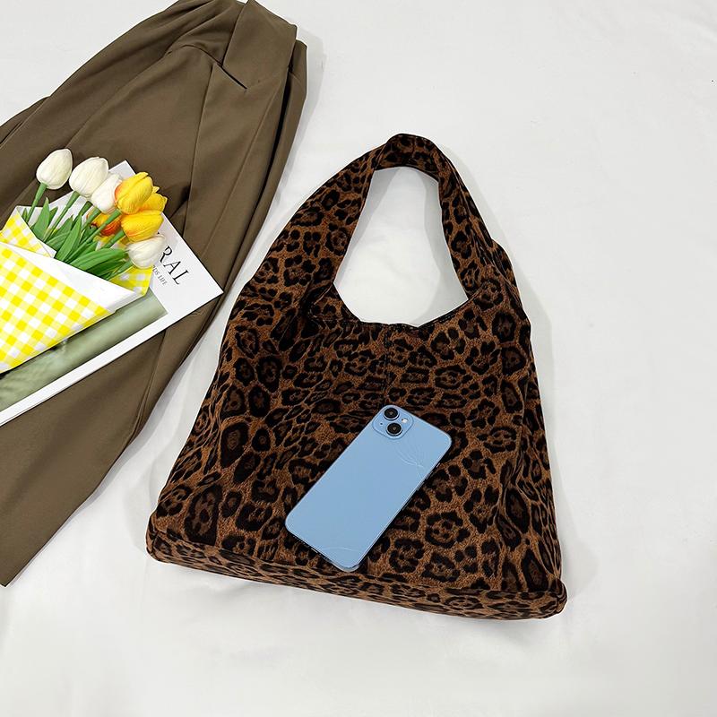 Borsa a Spalla da Donna Borsa Tote Maculata Grande Capacità Borsa da Sottobraccio