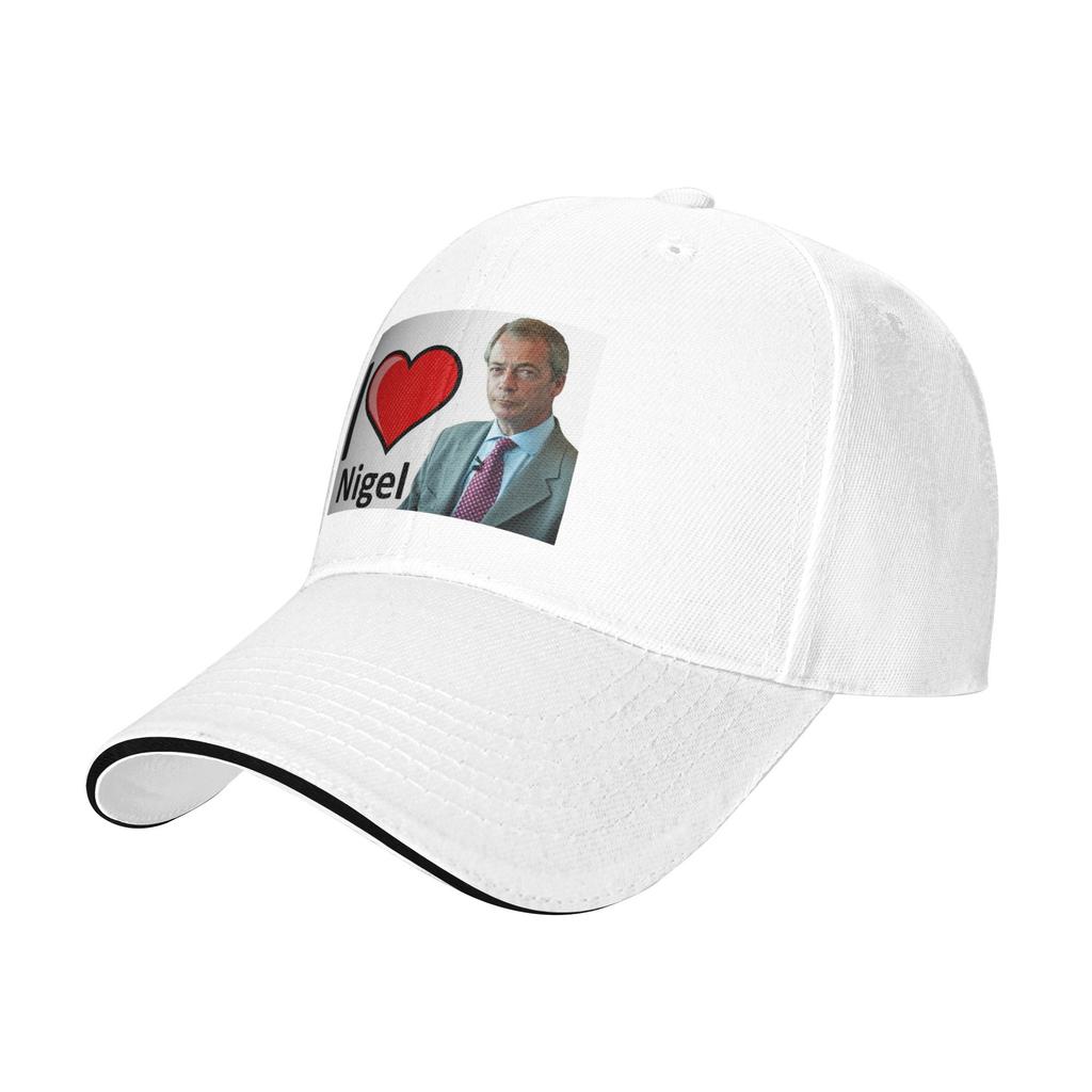 Fantastic I Love Nigel Farage Design Cap Casual Baseball Caps Adjustable Hat Hip Hop Summer Unisex Baseball Hats Customizable