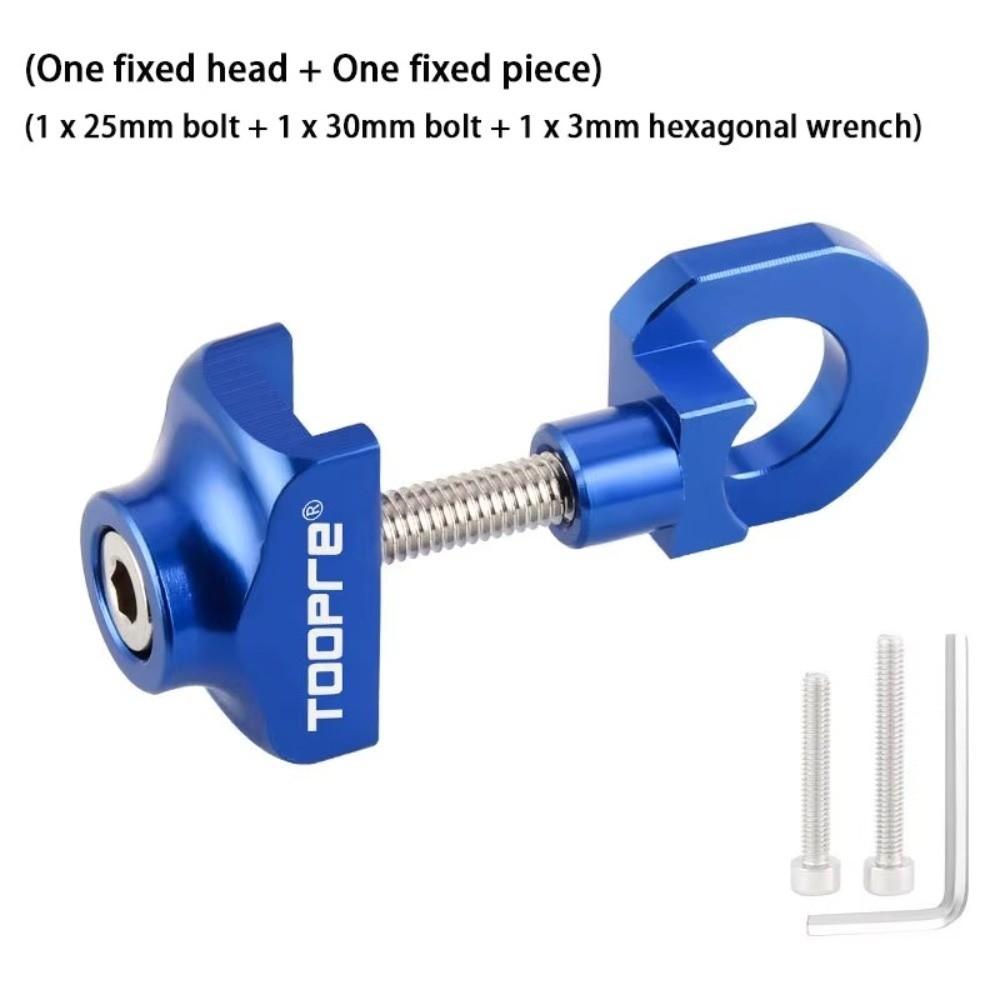 Aluminum Alloy Bicycle Chain Adjuster Single Speed Bike Chain Fastener Bicycle Chain Tensioner синий