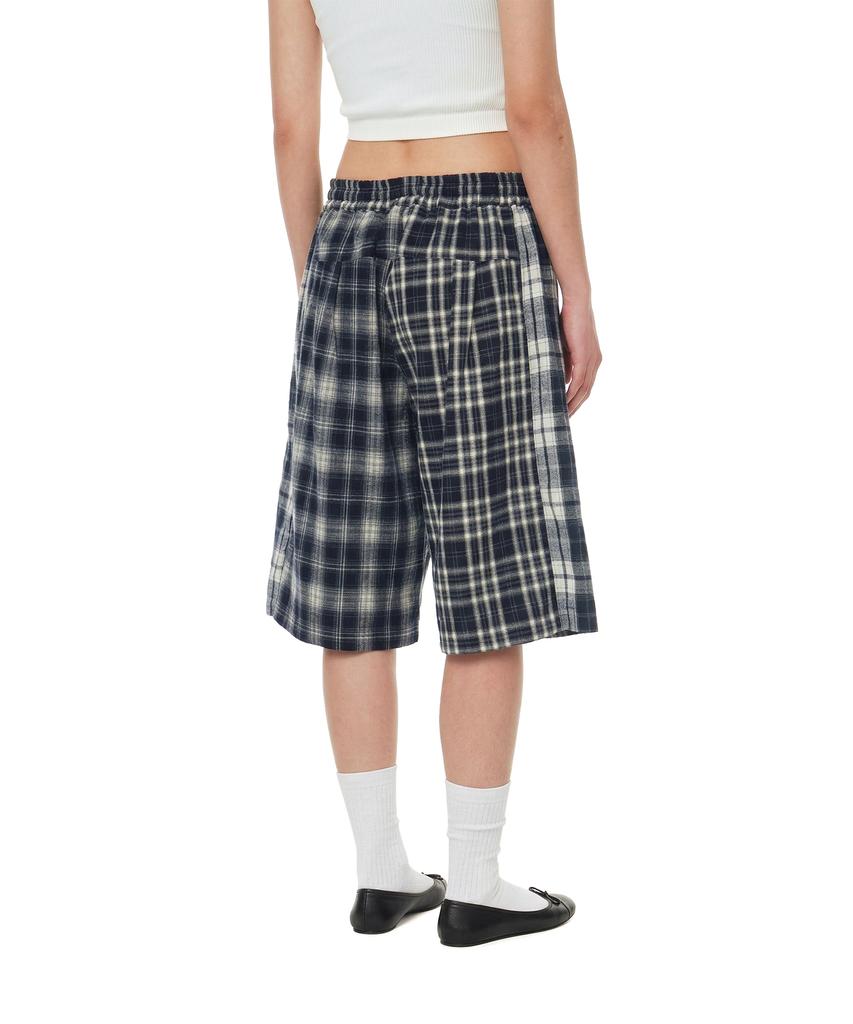 TRUNK PROJECT Check Shorts_Navy