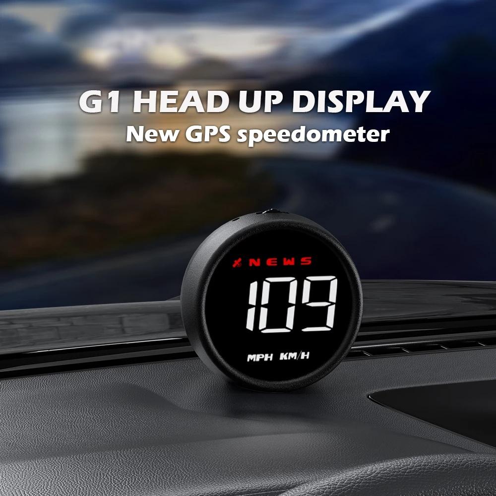 Car Head Up Display KM/h MPH Overspeed Alarm Speedometer Smart Gadgets GPS HUD Digital Gauges Auto Electronics Accessories