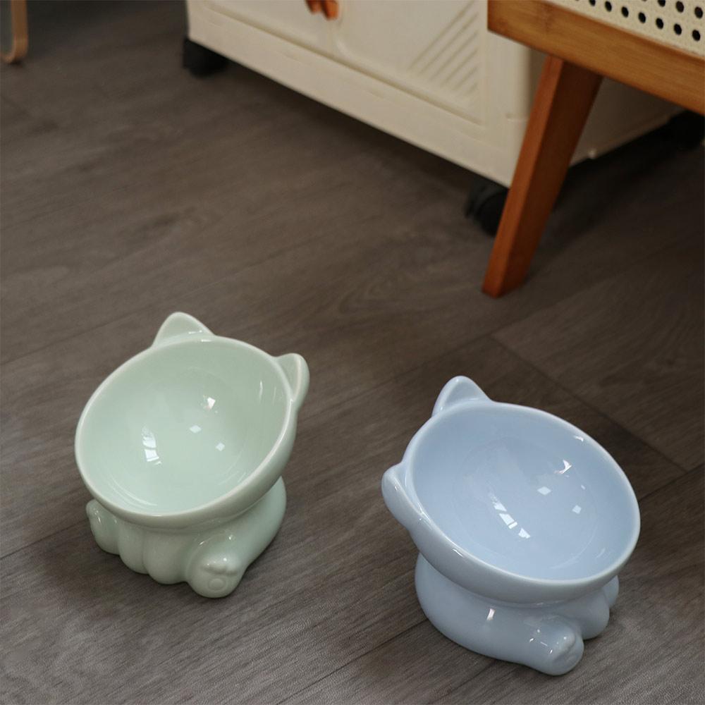 Cat Feeder Supplies Puppy Kitten Pet Feeding Bowl Water Feeder Container Cat Food Bowl Pet Supplies