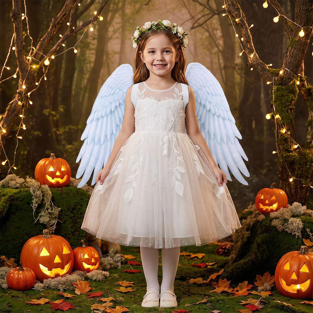 Handmade Craft Princess Wings Feather Wing Cosplay Elf Wings Kids Party Wings Christmas Gift