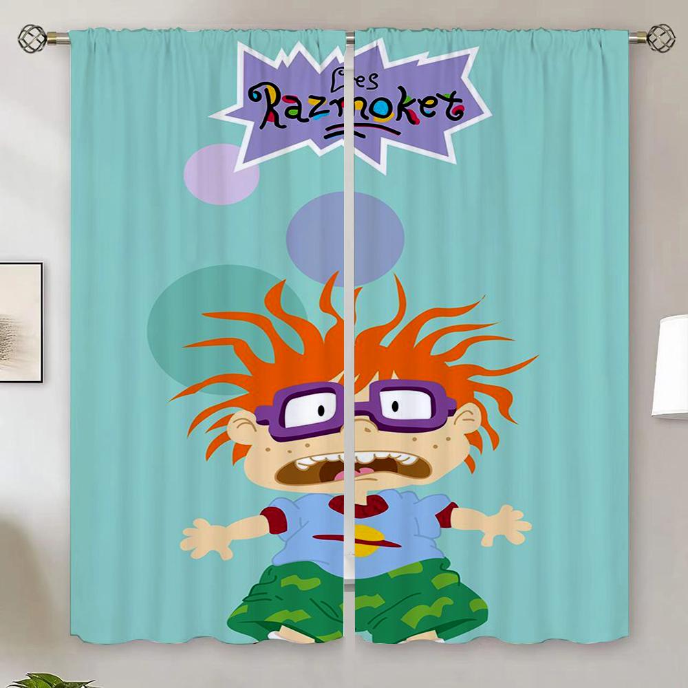 Rugrat Shade Curtain Tiebacks Blinds Blackout Bedroom Curtains 100% Window Roller Curtains for Doors Partition Tentacles Shades