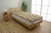 IKEHIKO Peria Bedding Pad, Approx. 140 x 200 cm, Double, Brown, Heat Retention, Smooth, Volume, #1595919