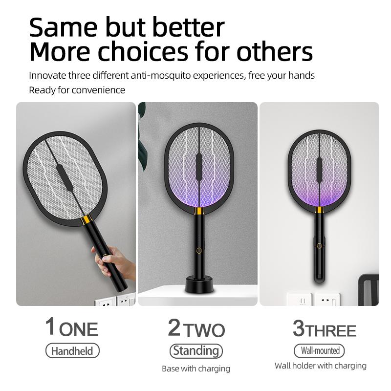USB Powered UV Light Electric Mosquito Killer Lamp 3000V DC for Mosquitos Flies Moths Flying Insects Control Fly Swatter Trap