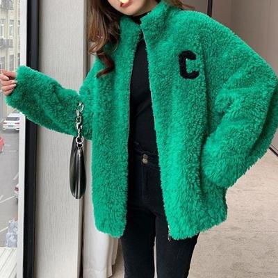 Winter New Fashion Lazy Wind Loose Fleece Versatile Sweater Fleece Jacket Warm Coat Women