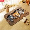 2D visual effects Cat Carpet Mat Home Decoration Living Room Floor Rug Cute Cat Pattern Pet Themed Indoor Area Rug welcome mat