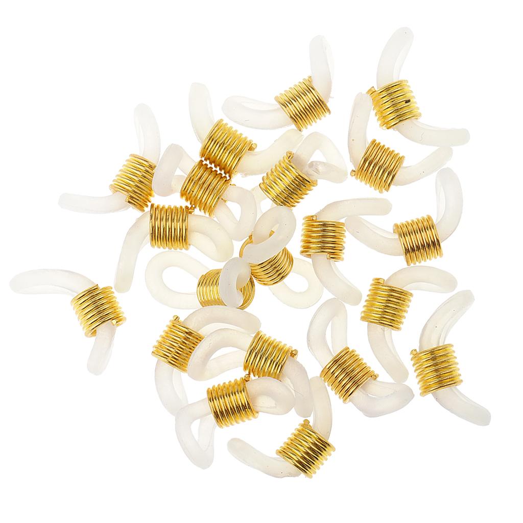 20 Stück verstellbare Brillenhalter Kette Riemenhalter Gummiöse Spulenenden