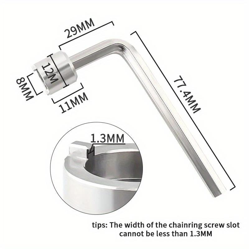 1PC Chainring Bolts Nut Wrench Chainring Screw Removal Install Tools MTB Road Folding Bike Chainwheel Tool
