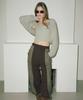 ETMON Color Block Fringe Pants Brown