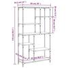 VidaXL Bibliothèque chêne sonoma 99x35,5x176 cm bois ingénierie acier 835411