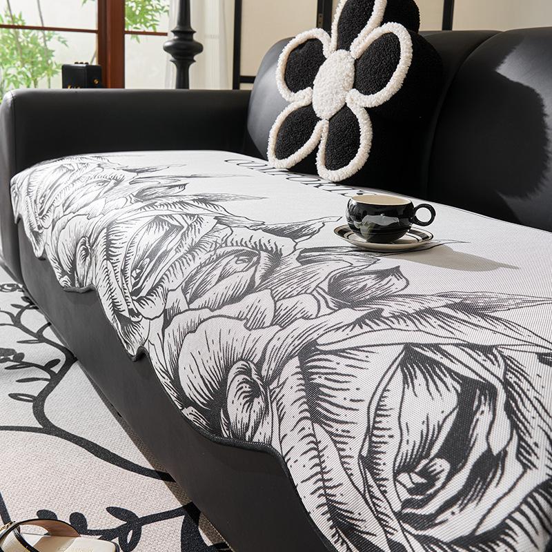 Summer Irregular Shaped Sofa Cushion Non-Slip Sofa Summer Mat High-Grade Sofa Cover Towel Anti-Scratching