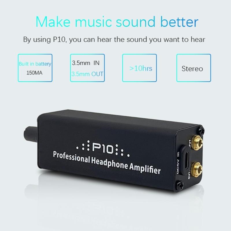 Small Headphone Amplifiers with Stereo Sound, Volumes Control And Long Batteries Life for Keyboardists and Guitarists