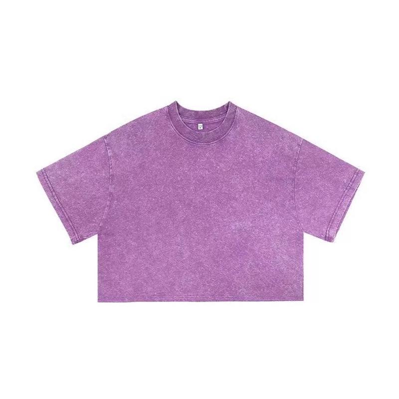 Trendy Loose-Fit Crop Top for Plus-Size - Short-Sleeved Sports T-Shirt