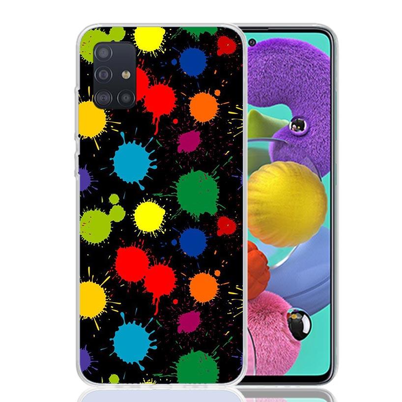 Simple Pattern Graffiti Phone Case for Samsung Galaxy A52 A51 A50S A12 A22 A32 A72 A10S A30S A31 A71 Note 20 Ultra 10 Plus S10 G