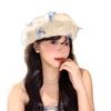 Three-dimensional Butterfly Beret Mesh Women's Beret Fashionable Knitted Hat  Summer