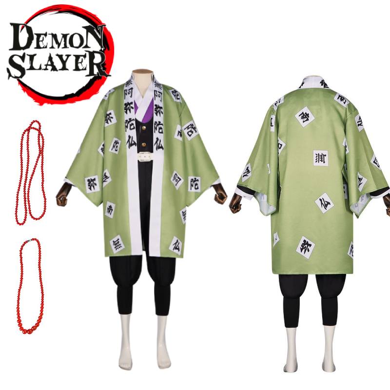 Demon Slayer Himejima Gyoumei Cosplay Costume Anime Halloween Polyester Outfit