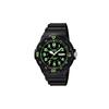 YOUTH Series-MRW Disc Three-pin Diving Wind Sports Quartz Movement Resin Strap Japanese and Korean Watch Men's Watch Black Dial MRW-200H-3B