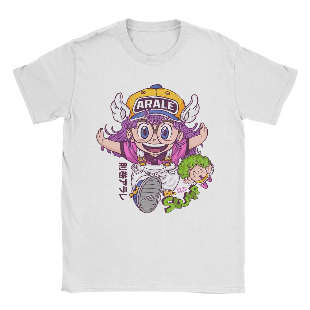 Camisetas Divertidas de Arale Dr. Slump Anime para Hombre y Mujer 100% Algodón Camiseta de Humor Cuello Redondo Mangas Cortas Ropa Nueva Llegada