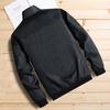 Wintermantel Einfarbig Strickjacke Umlegekragen Winddicht Herrenjacke für Outdoor