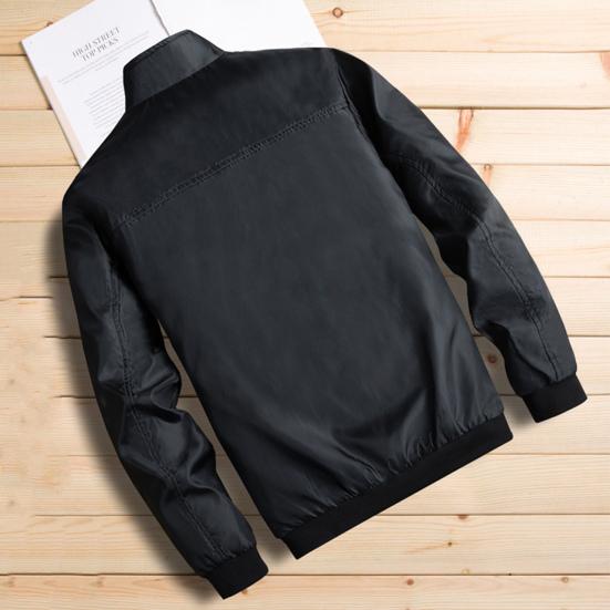 Wintermantel Einfarbig Strickjacke Umlegekragen Winddicht Herrenjacke für Outdoor