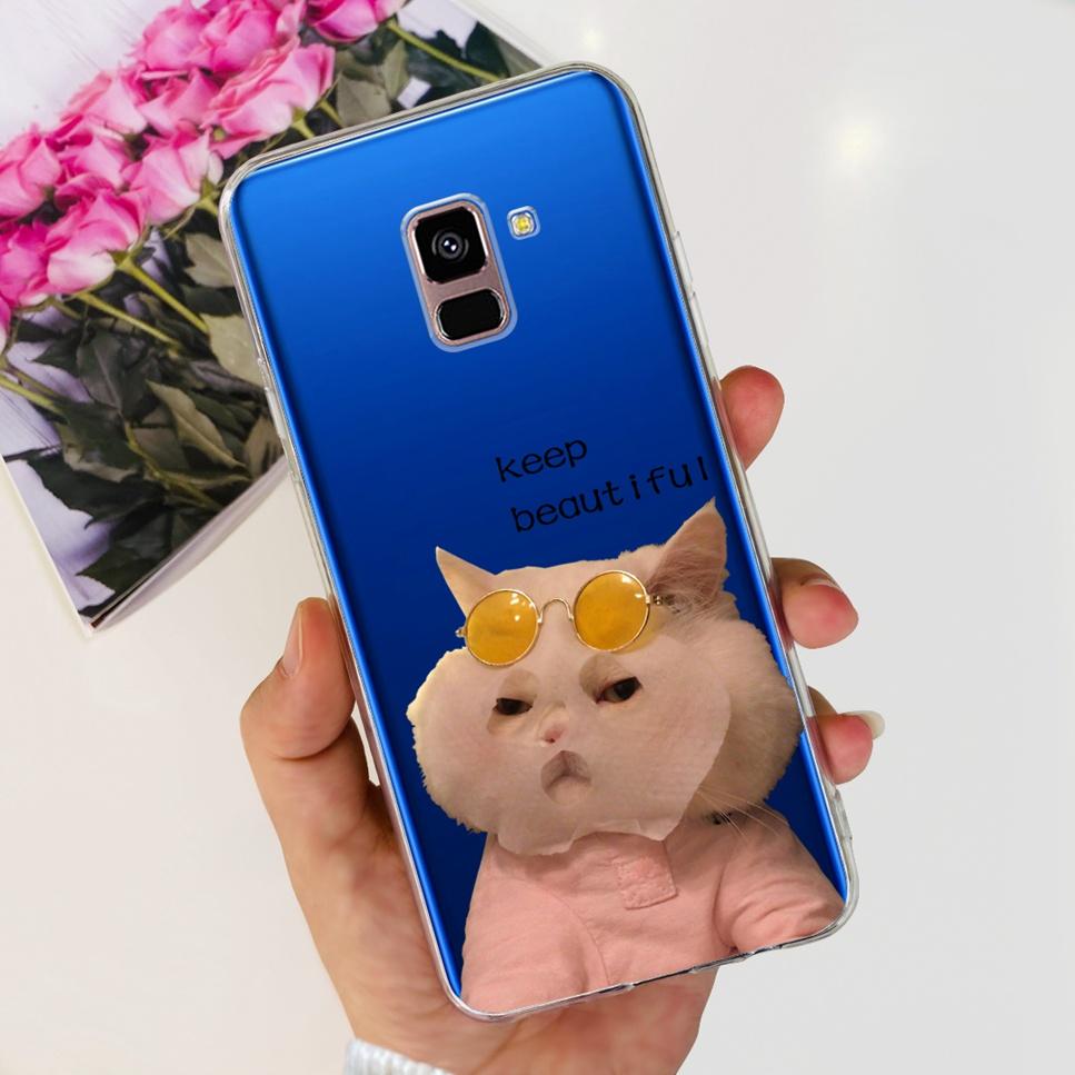 For Samsung Galaxy A8+ A8 Plus Case New Butterfly Flower TPU Soft Silicon Cover For Samsung A8+ 2018 SM-A730F Phone Case Funda