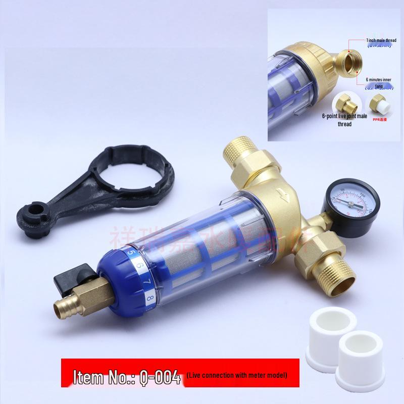 

Бытовой центральный водоочиститель с предварительным фильтром и скребком для водопроводной и колодезной воды