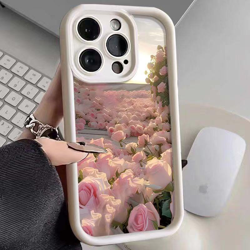 Beautiful rose design, perfect for Apple iPhone 17 Air and iPhone 16 Pro, new phone case, 15cm high-quality, 14cm precision hole.